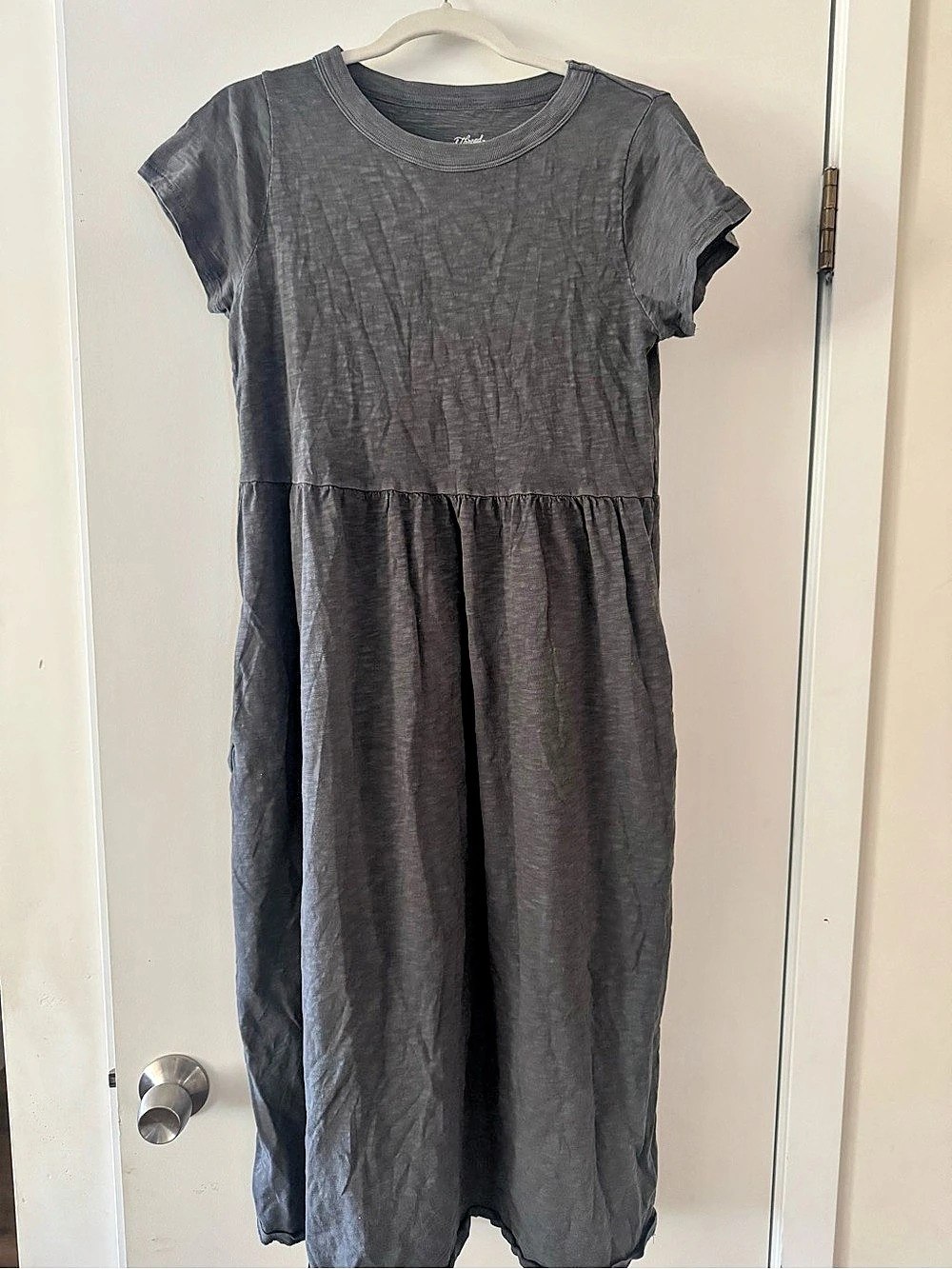 Universal Thread Women'Small Cotton Maxi Dress in Gray Size Small